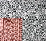 FUROSHIKI- Japanese Traditional Wrapping : Reversible (Carp: Black/Maroon)