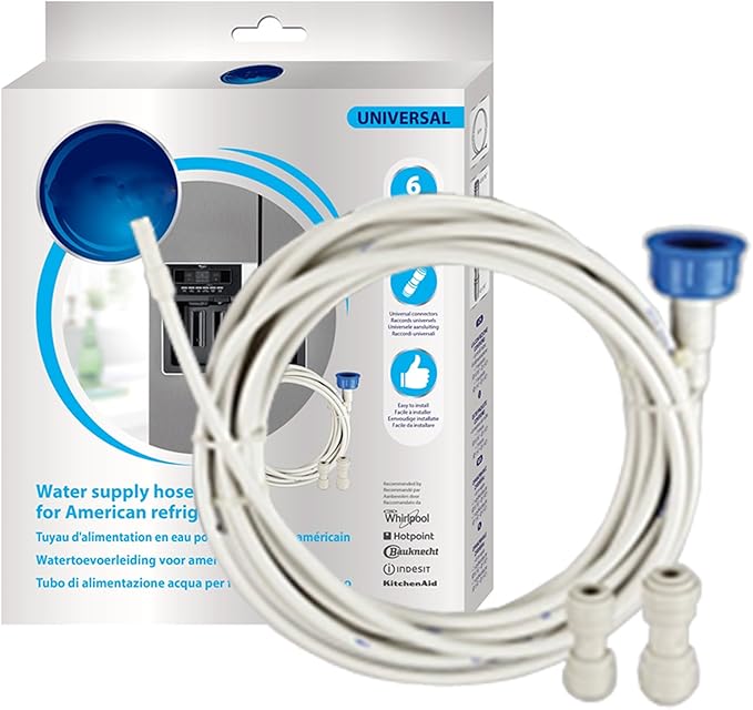 SPARES2GO Mains Water Supply Pipe Tube Connector Kit for Samsung Fridge