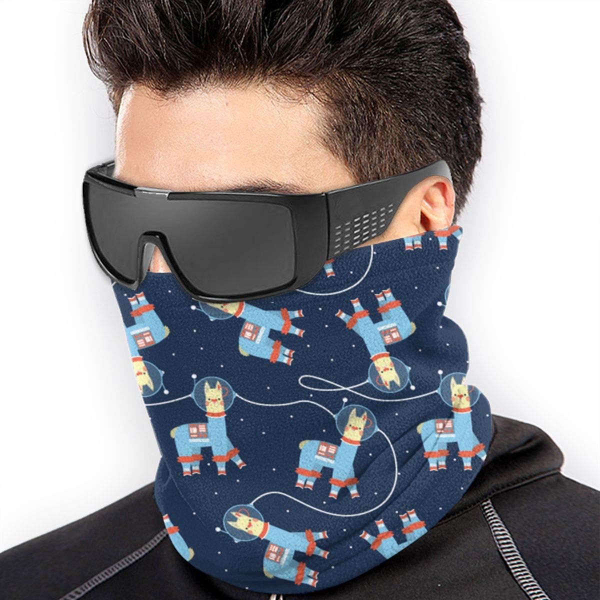 Face Mask Bandana Blue Lives Matter Flag Ear Face Mask for Men Women, Dust-Free Neck Warmer Cover Sportswear for Cycling, Cold Weather, Ski, Multifunctional Shield Scarf: Clothing
