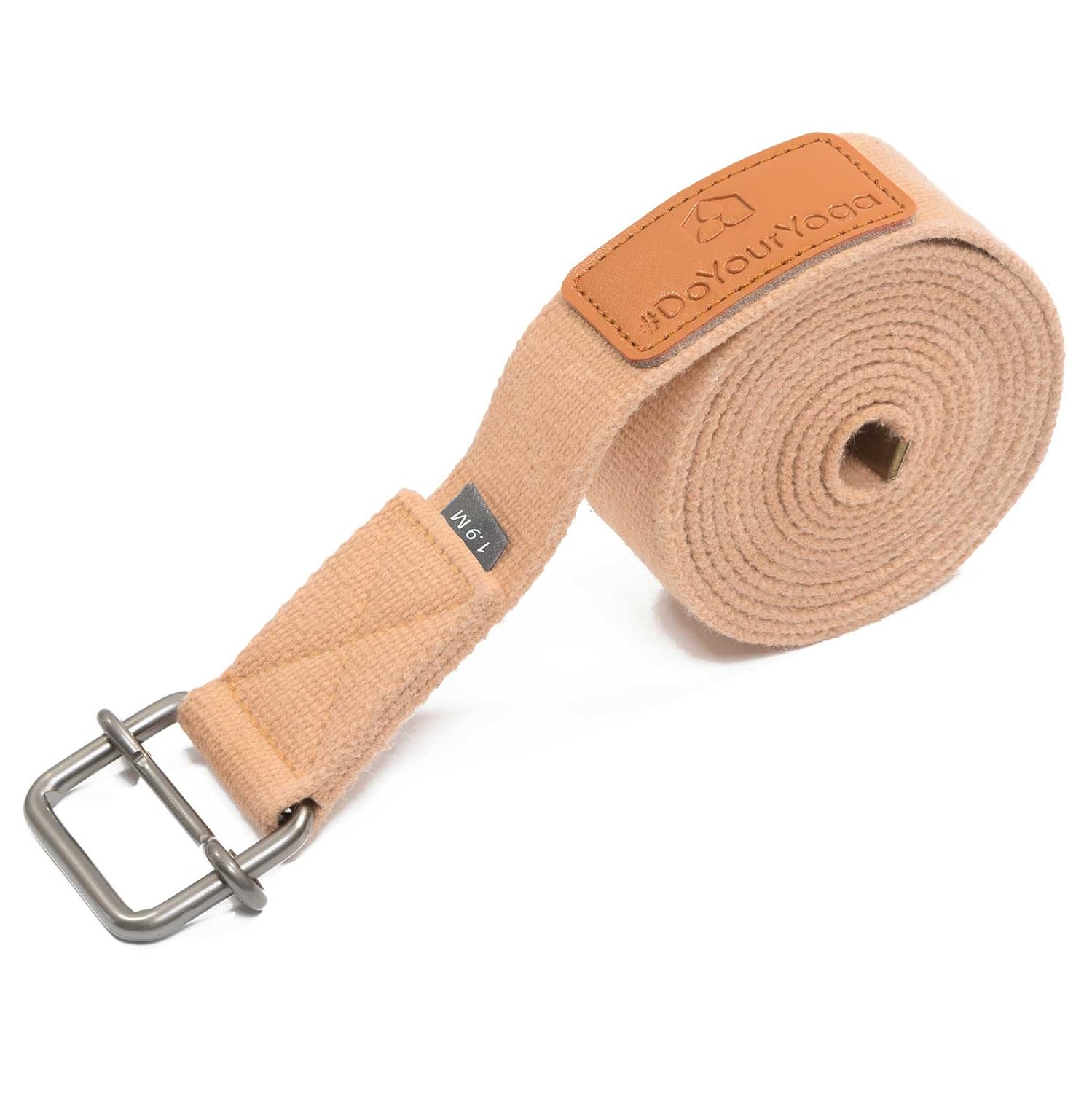 Yoga belt »Yaro« / yoga belt of 100 cotton with sturdy metal ring