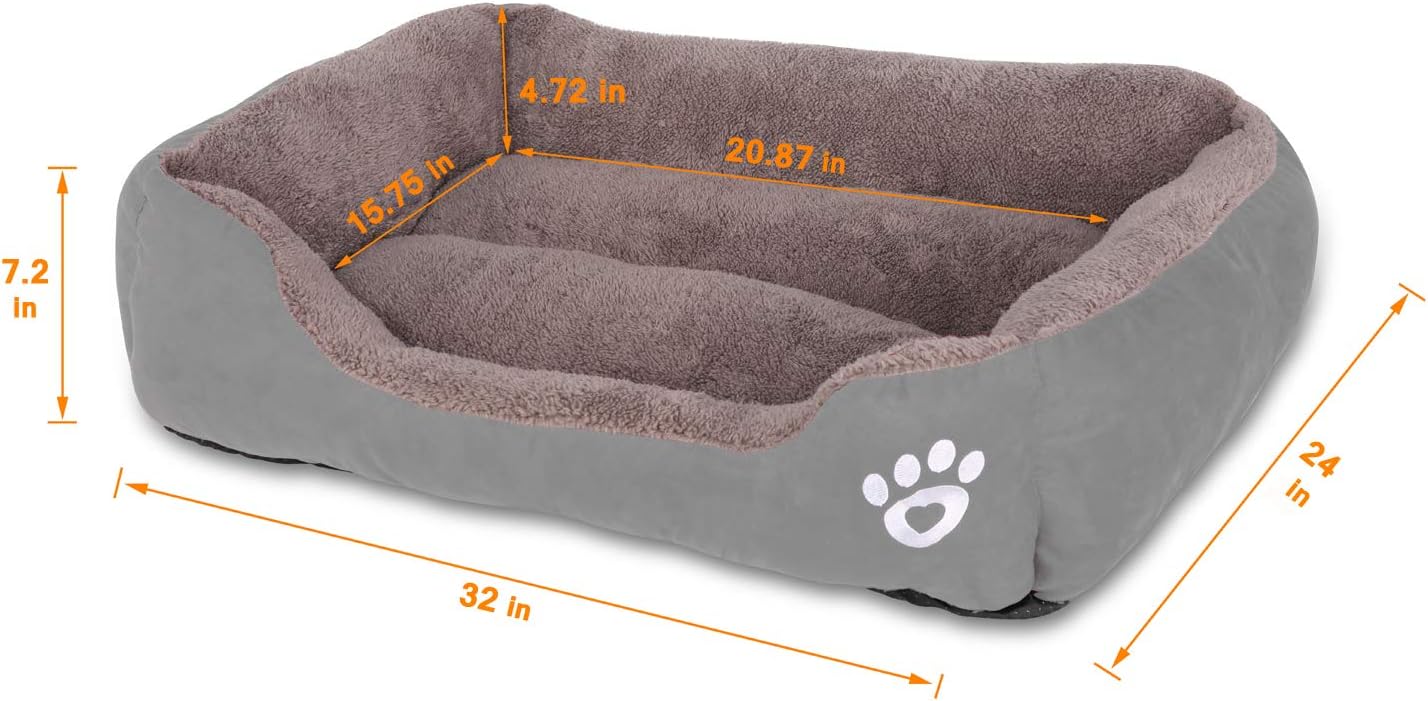 Utotol FRISTONE Dog Beds for Medium Dogs, Washable Pet Sofa Bed Firm Cotton Breathable Soft Couch for Small Puppies Cats Sleeping Orthopedic Beds : Pet Supplies