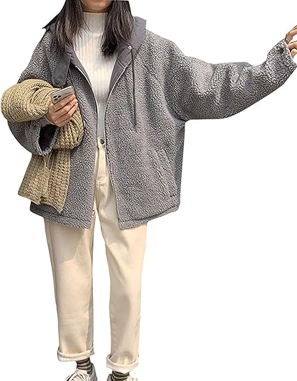 Amazon ボアブルゾン レディース ボアジャケット 人気 コート ウール コート レディース 冬 フリースジャケット アウター おしゃれ かわいい もこもこ 修身形 人気 冬 ゆったり 上品 厚手 コート ジャケット 通販