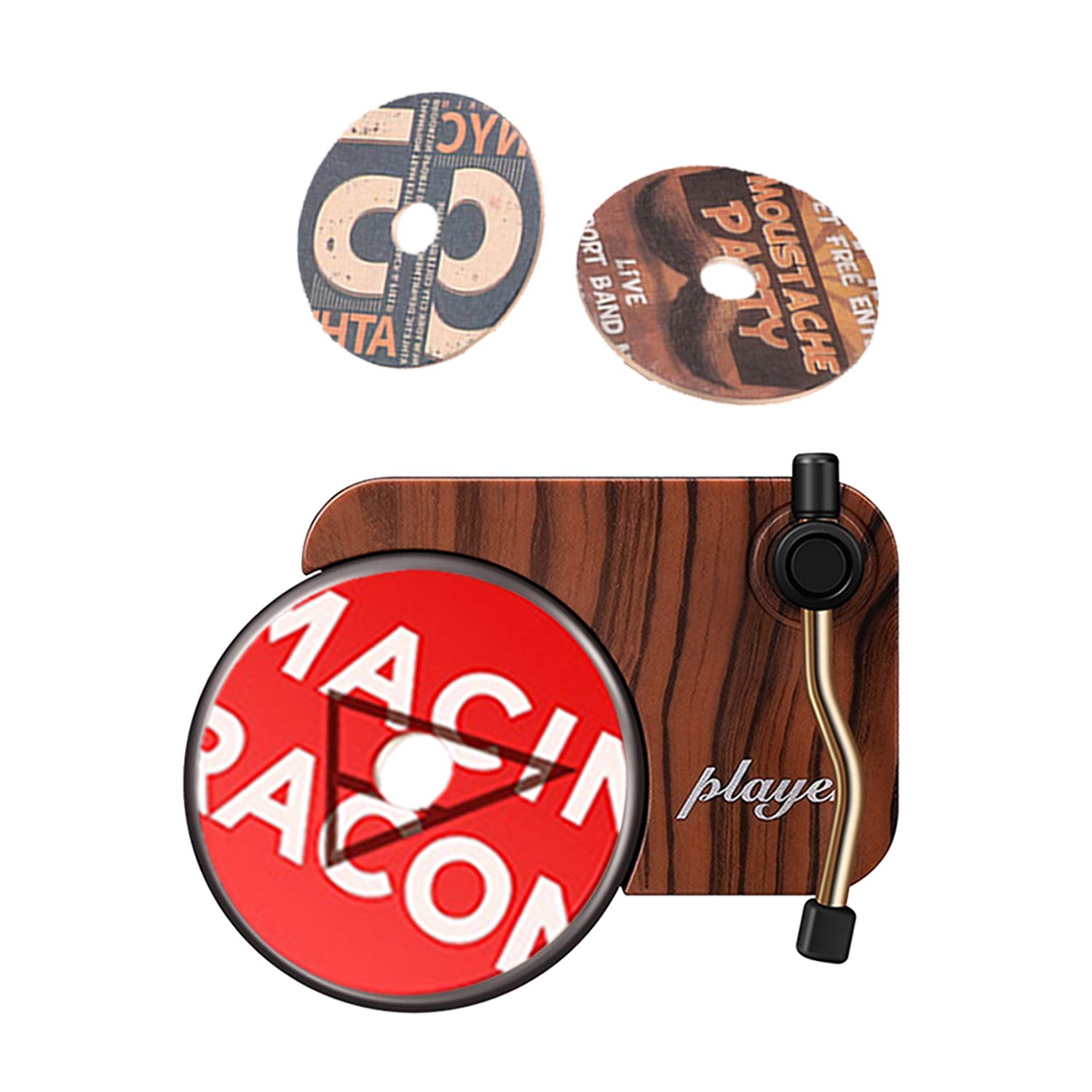 Aromatherapy Diffuser for Car Air Diffusers Freshener, Retro Record Player Car Decor