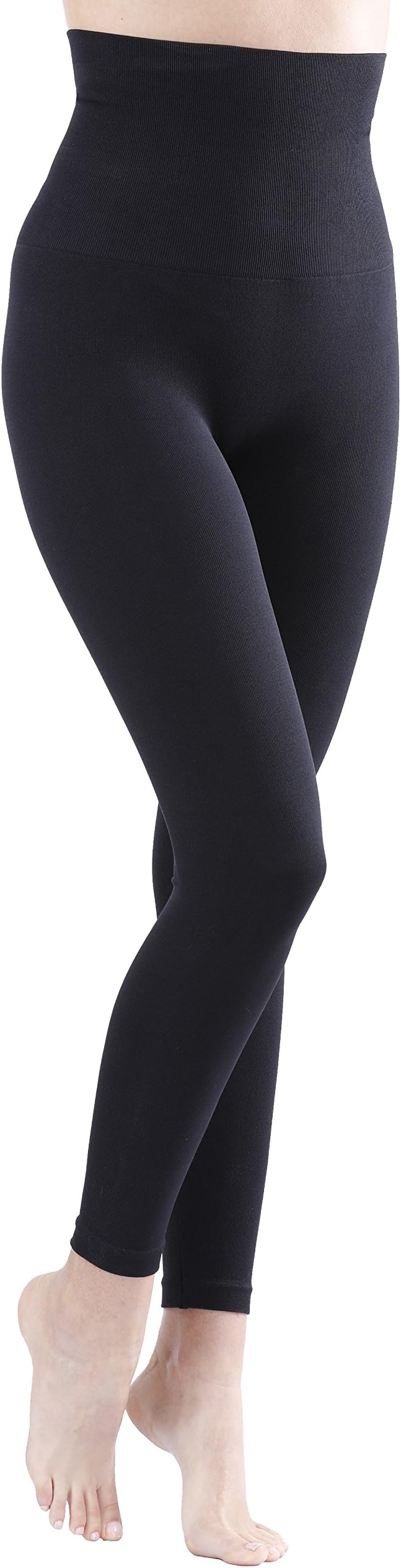 Yenita High Waist Slim Leggings Black, Tummy Control, Body Shaping
