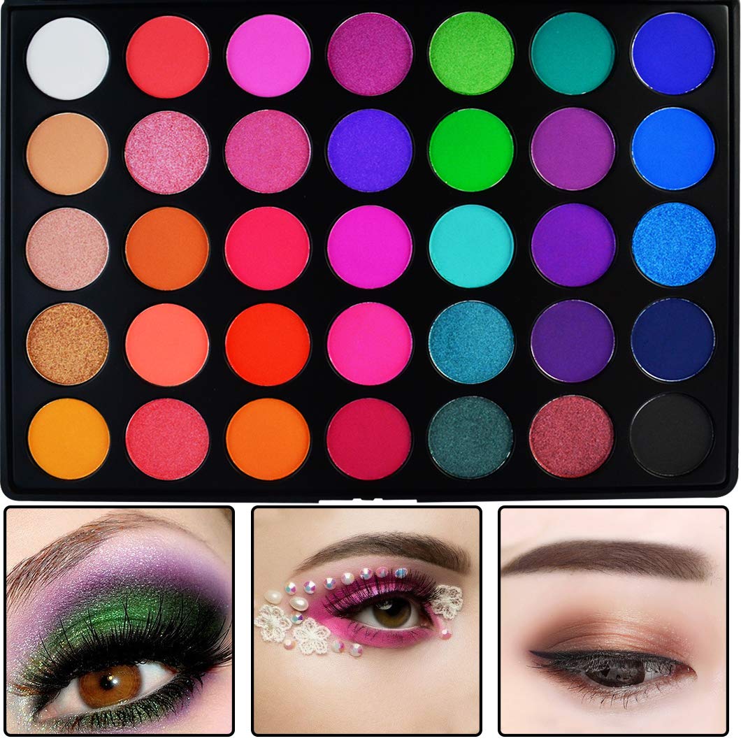 baotongle 35 colors Eyeshadows Palette Silky Powder Professional Make up Palette Product Cosmetics Makeup Eye Shadow 35E