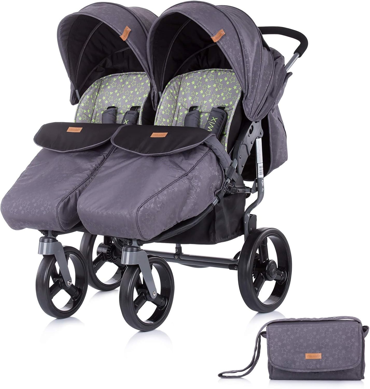 poussette double 3d two