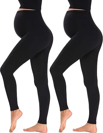 Amazon.com: KIM S Leggings de yoga de maternidad sobre el vientre, ropa  deportiva de todos los días, pantalones de longitud completa, Straight, L,  Paquete de 2 Negro : Ropa, Zapatos y Joyería