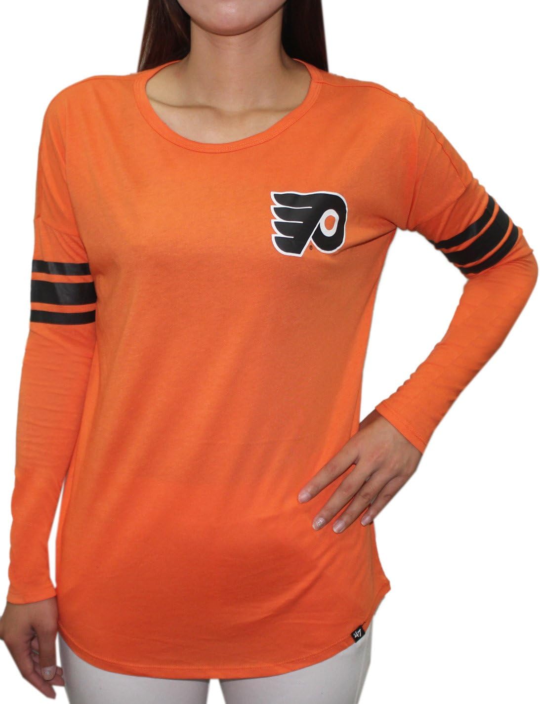 Amazon PHI FLYERS Womens Crew Neck Long Sleeve Loose Fit Shirt XL 