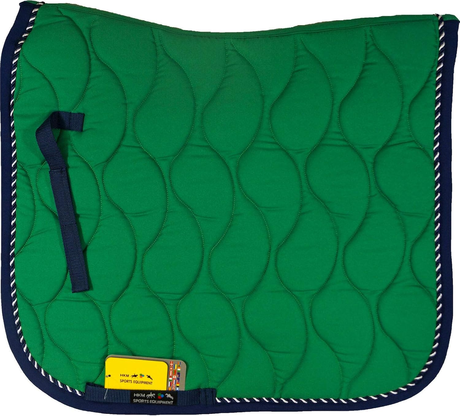 HKM 4057052090608 Saddle Cloth -Porto-5800 Green Pony Dressage