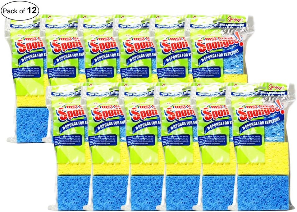 Spongezz Just Great Sponges (7 In 1 Pack) (Pack of 12