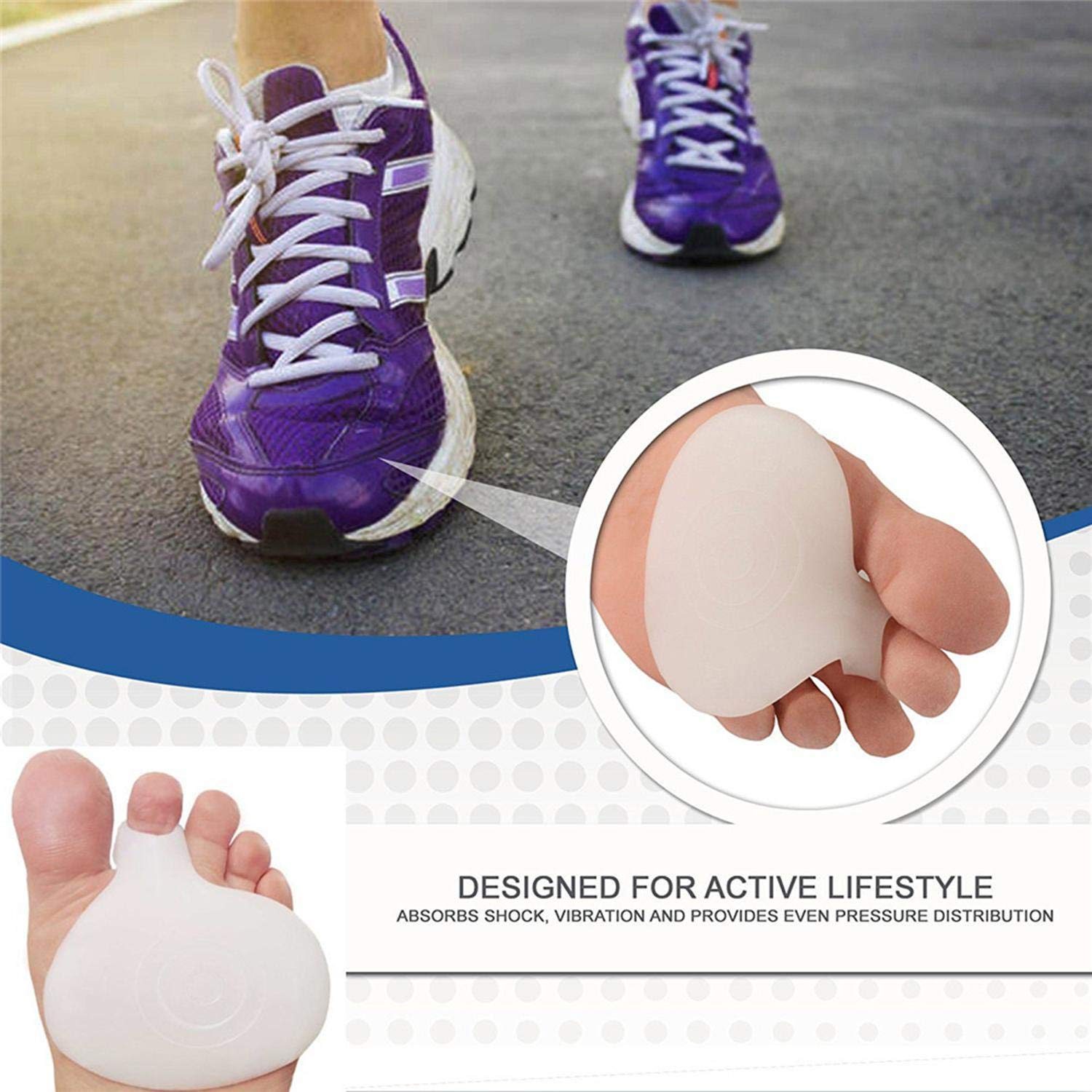 Teaio Sottopiedi con tacco alto con inserti in rilievo per il supporto antidolorif Imbottiture per calzature