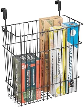 Amazon Com Mdesign Metal Wire Hanging Over Door Kitchen Storage
