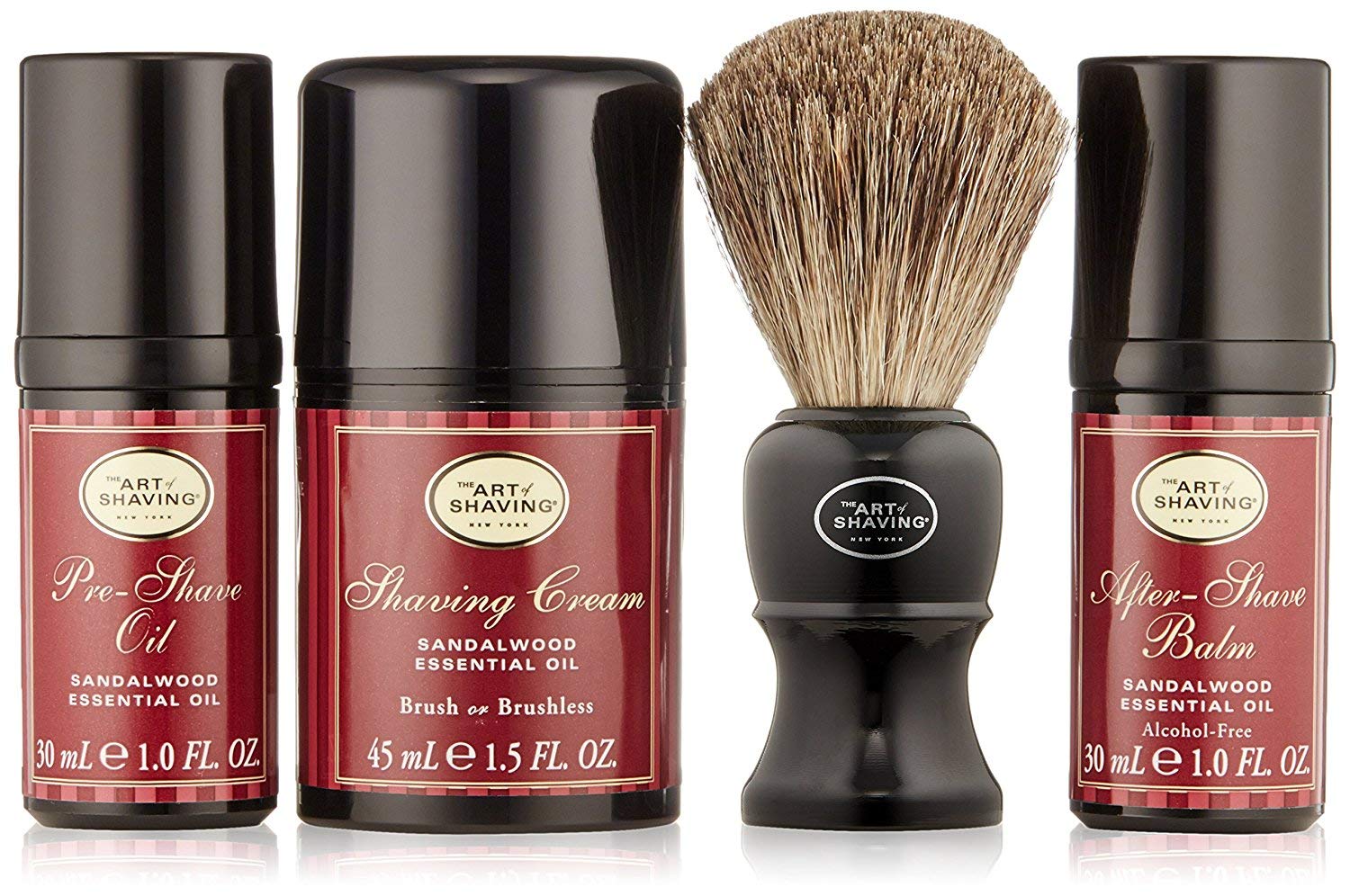 The Art Of Shaving The Mid Size Kit Sandalwood Essential Oil 4pc