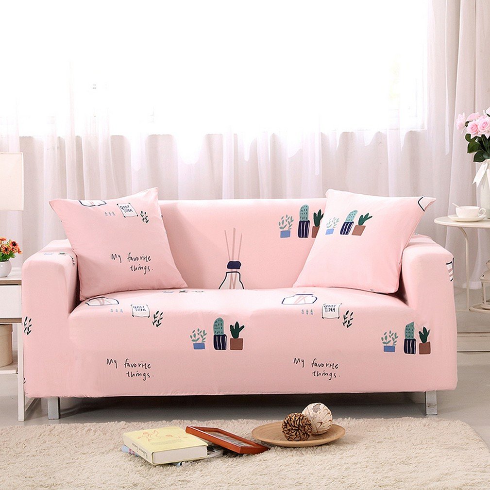 Abbeytening Succulent Plants Pink Sofa Slipcover Sofa Covers Chair