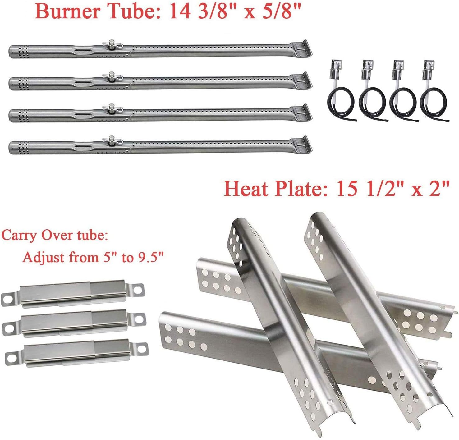 Grill Replacement Parts for Charbroil 4 Burner 463344116, 466344116 Gas Grill