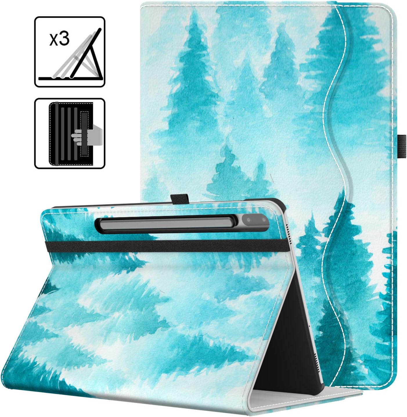 Case for Samsung Galaxy Tab S6 10.5 Inch 2019 Protective Lightweight Smart Cover with Pencil Slot, Auto Sleep/Wake