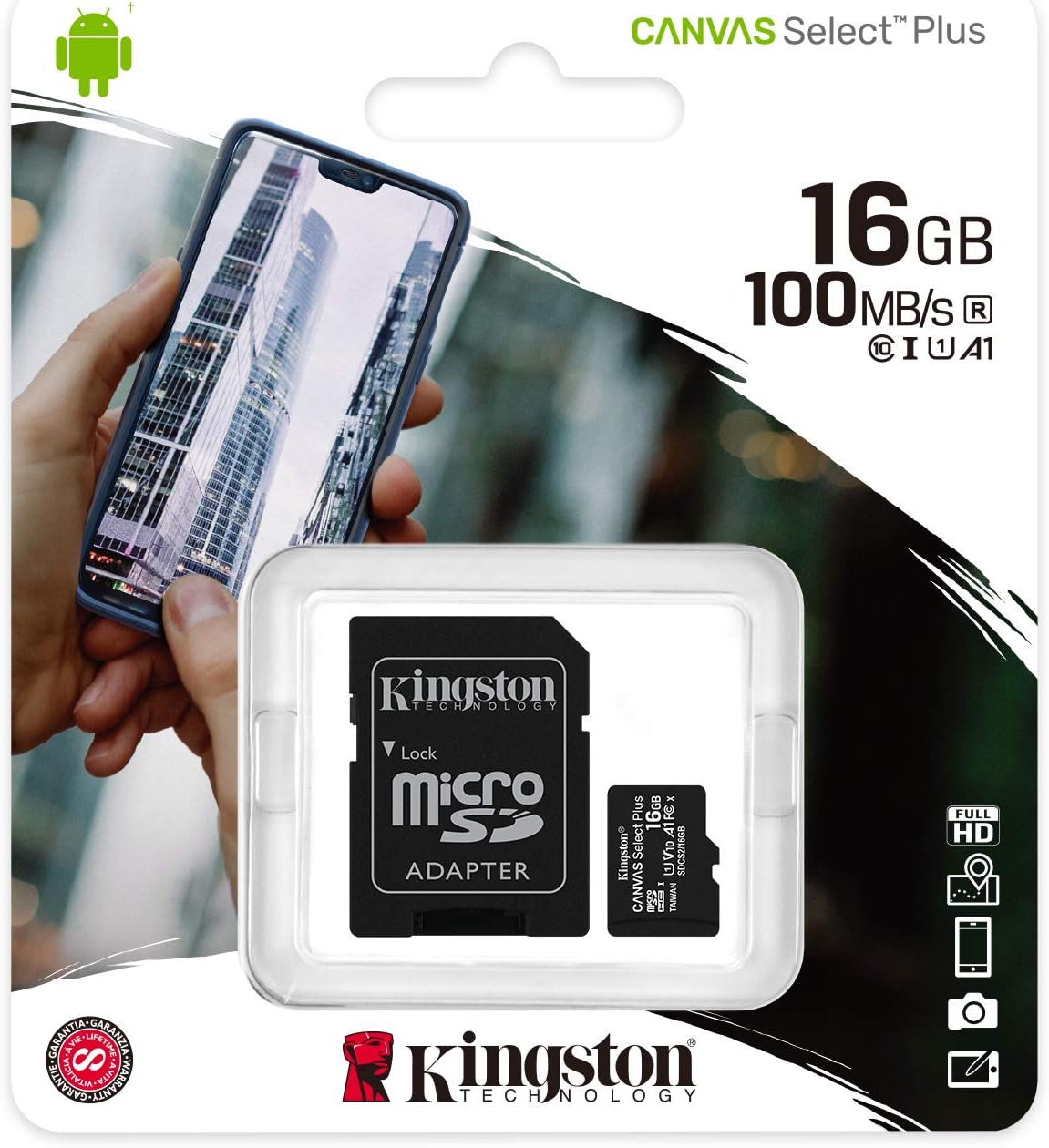 Kingston Canvas Select Plus microSD Card SDCS2/16 GB Class 10 (SD Adapter Included) - Image 4