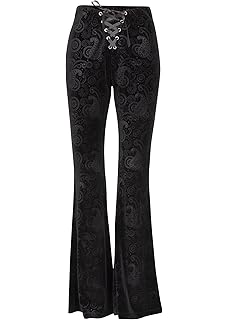 women's black bell bottom pants