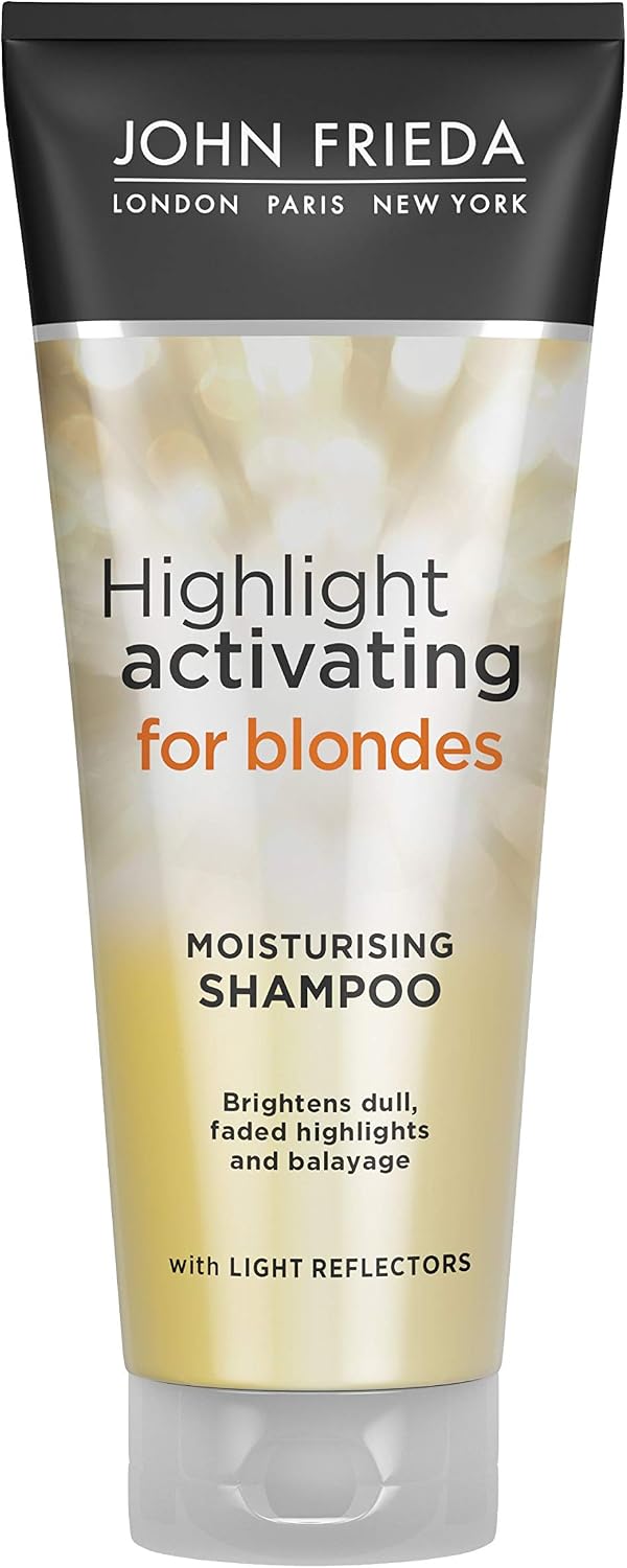 John Frieda Highlight Activating for Blonde Hair Citrus, Moisturising Shampoo, 250 ml (Pack Of 1), Shampoo (Moisturising)