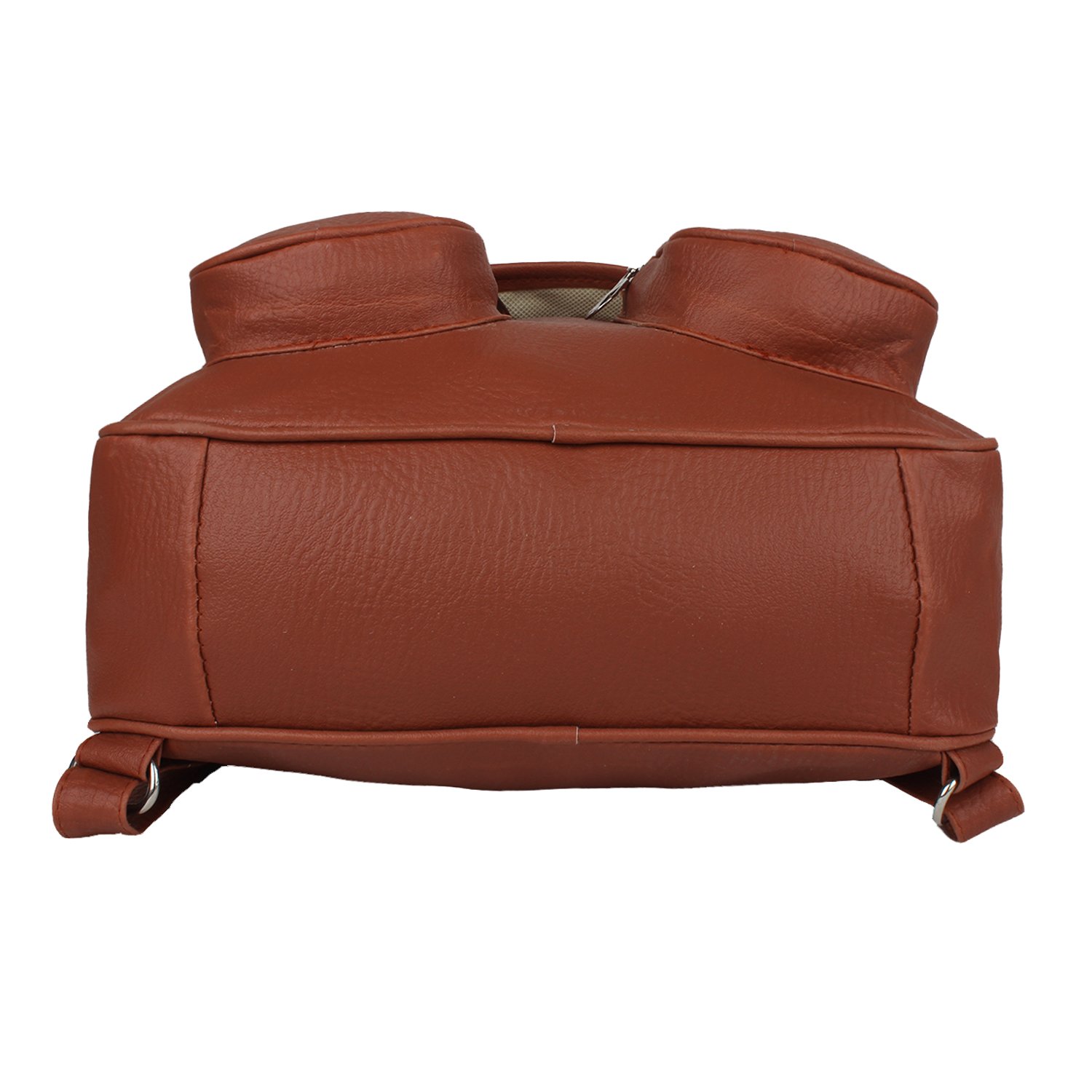 reyaz@jaibun women's pu brown backpack