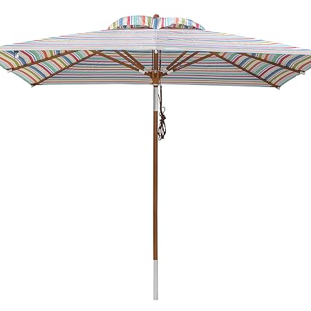 anndora® Sonnenschirm Gartenschirm Marktschirm mit Winddach Größenwahl - gestreift 7 Farben