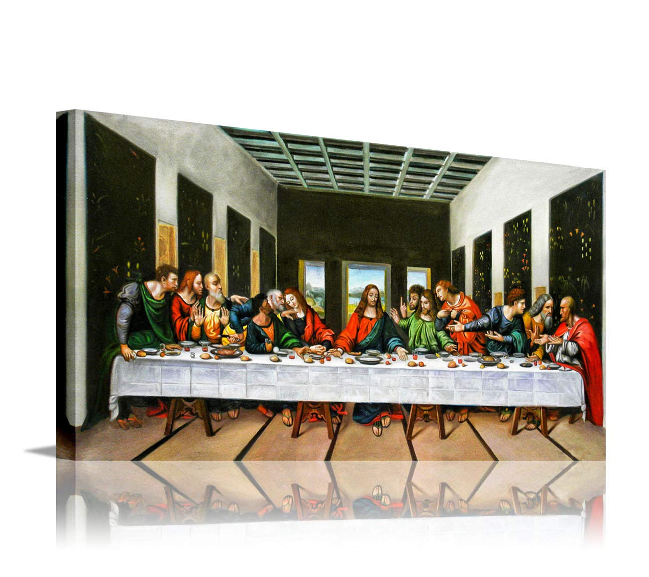 Myvovo Modern Canvas Art Wall Art Prints 5 Piece Last Supper