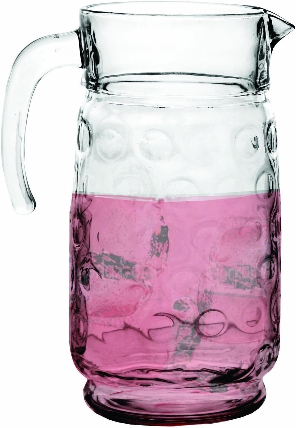 CirclewareCircles Glass Beverage Drink Dispenser Pitcher, 64 oz