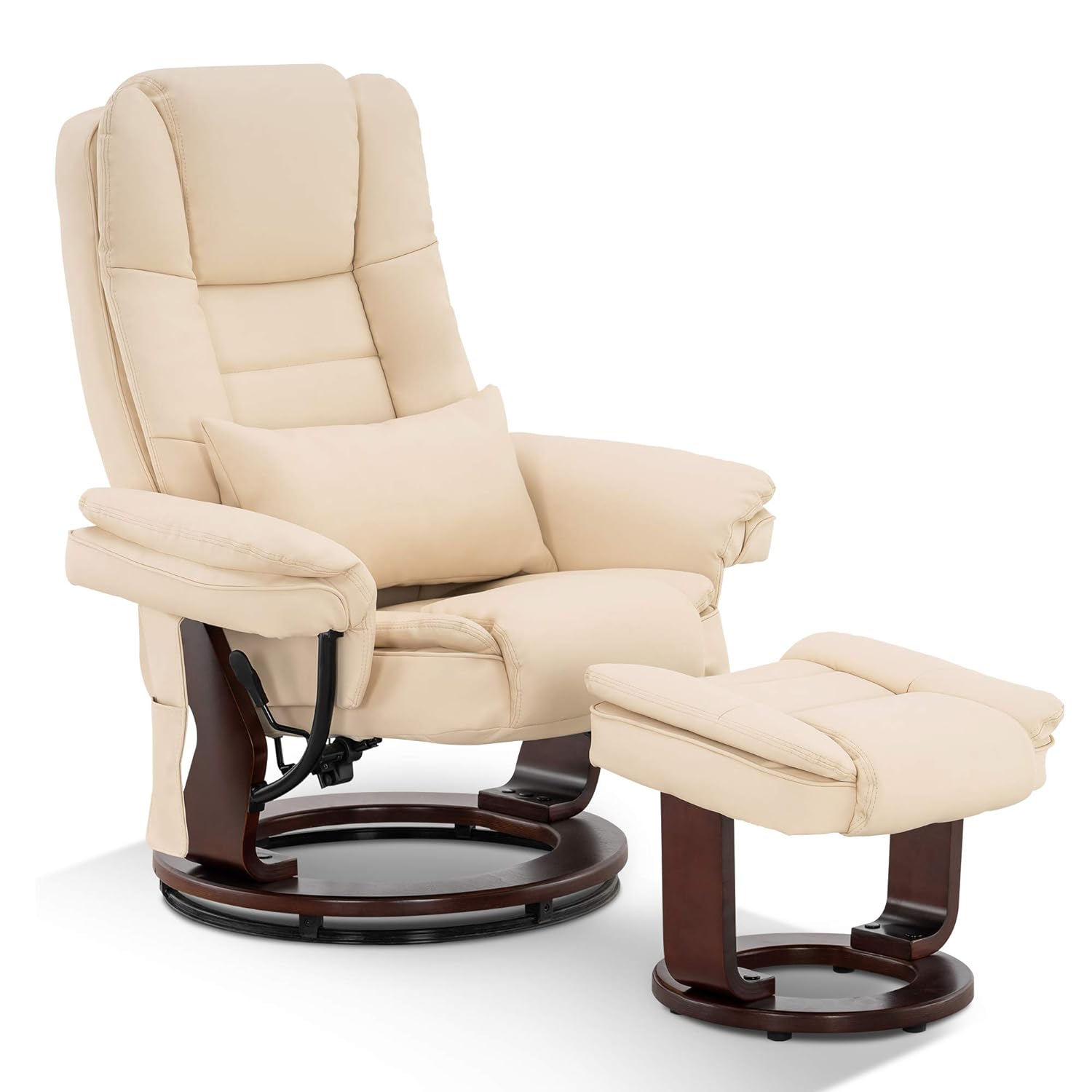 Mcombo Stressless Recliner With Ottoman Chair Accent Recliner Chair With Vibration Massage Mcombo Stressless Recliner With Ottoman Chair Accent Recliner Chair With Vibration Massage