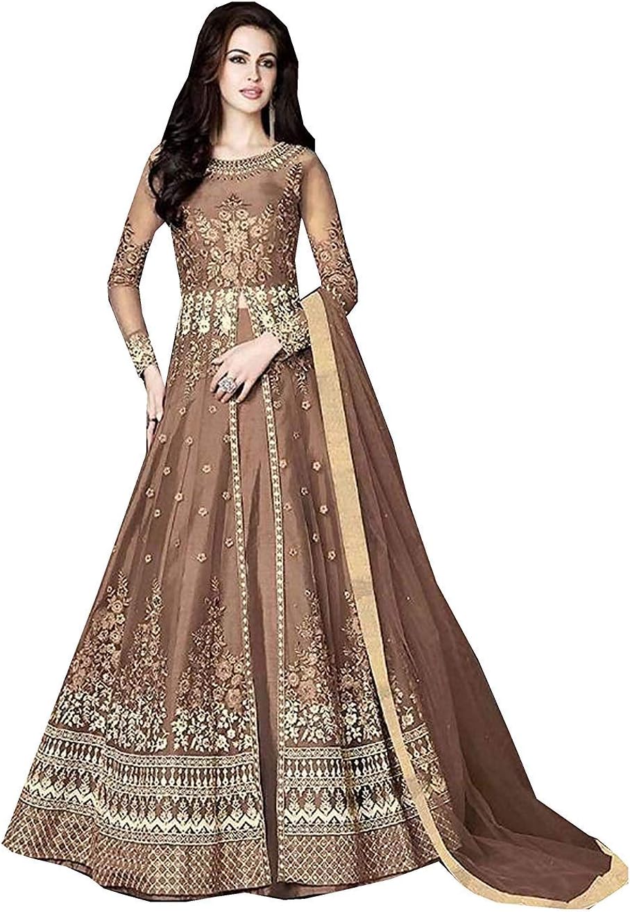 Nindot Indian/Pakistani Bollywood Party Wear Long Anarkali Gown for Womens