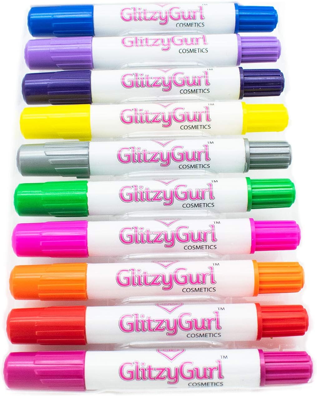 Premium Neon Hair Chalk Set by GlitzyGurl, 10 x Kind Temporary Non-Toxic Easy Washable Hair Dye Colourful Hair Chalks Set for Girls - Image 4
