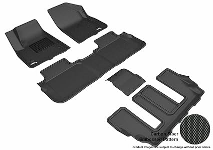 3d Maxpider L1gm02201509 Complete Set Custom Fit All Weather Floor Mat For Select Gmc Acadia Models Kagu Rubber Black