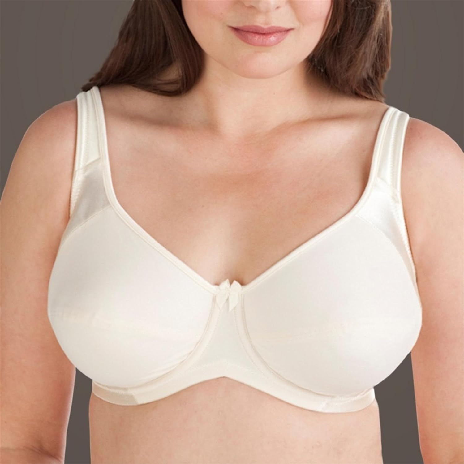 Elila Satin & Microfiber Underwire Bra (2307) 46D/Cream at Amazon Women’s Clothing store Bras