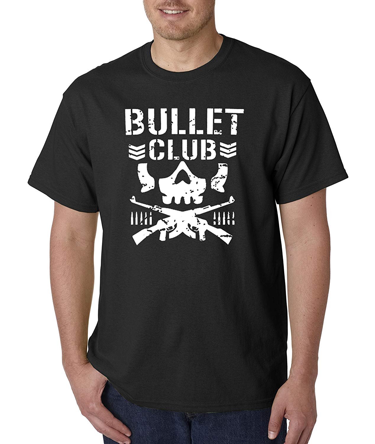  786 Unisex Bullet Club Skull Bone Soldier Japan Pro Wrestling Black T Shirt