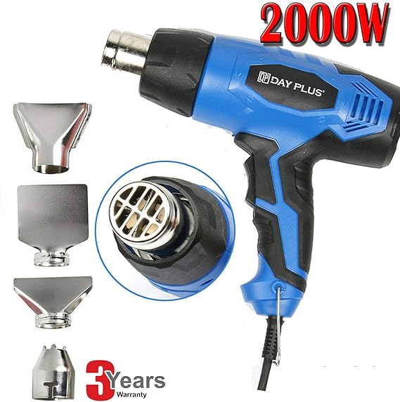 Heat Gun, 2000W Hot Air Gun, Portable Handheld Heat Gun Tool Multi