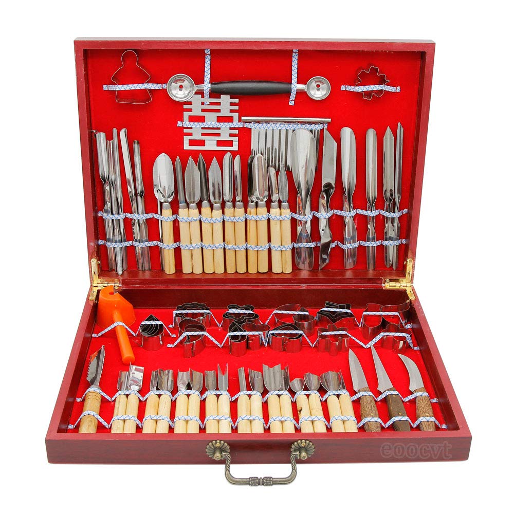eoocvt Culinary Carving Tool Set Fruit Vegetable Food Garnishing