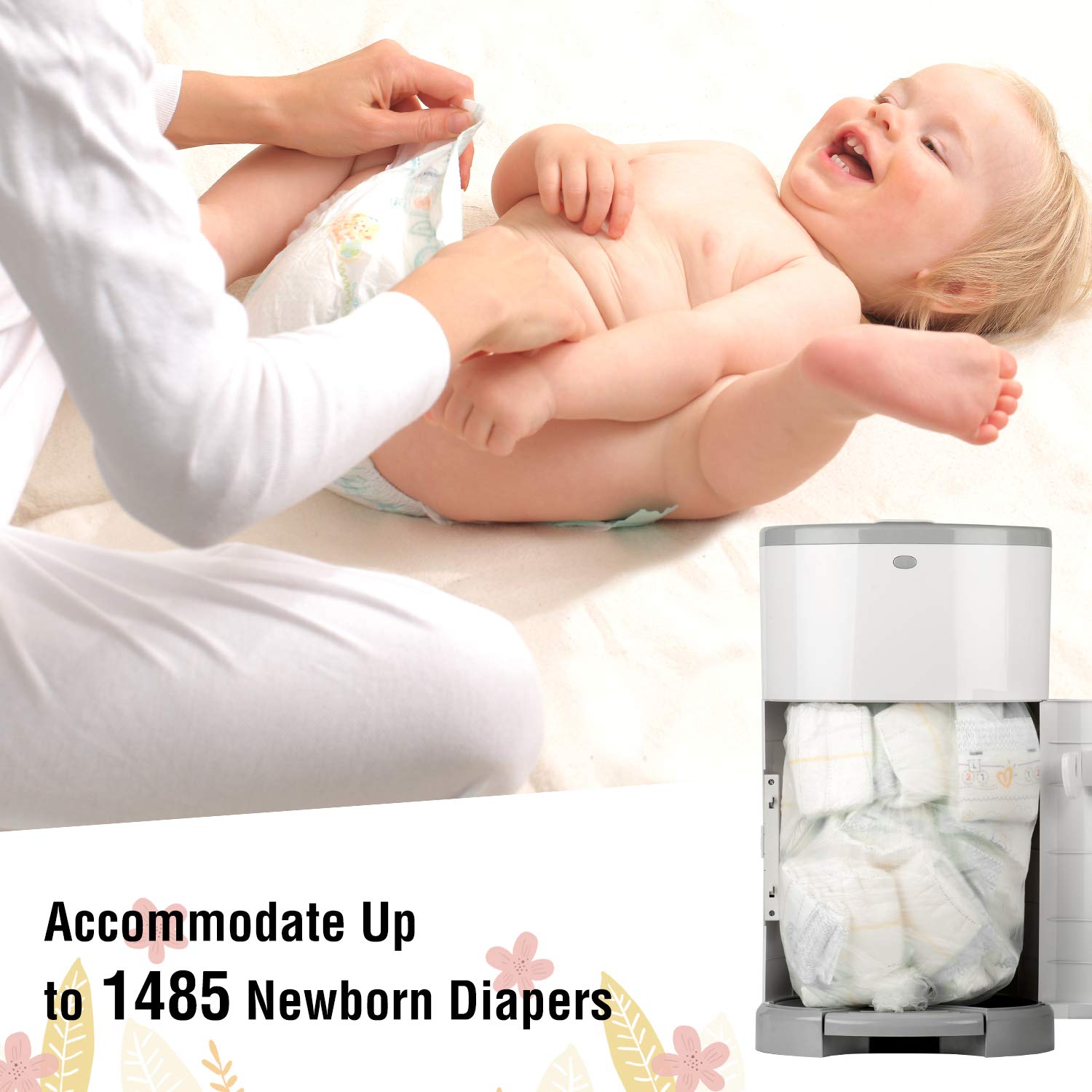 3 Pack Vanilla Scent Biodegradable Disposable Diaper Pail Liner For