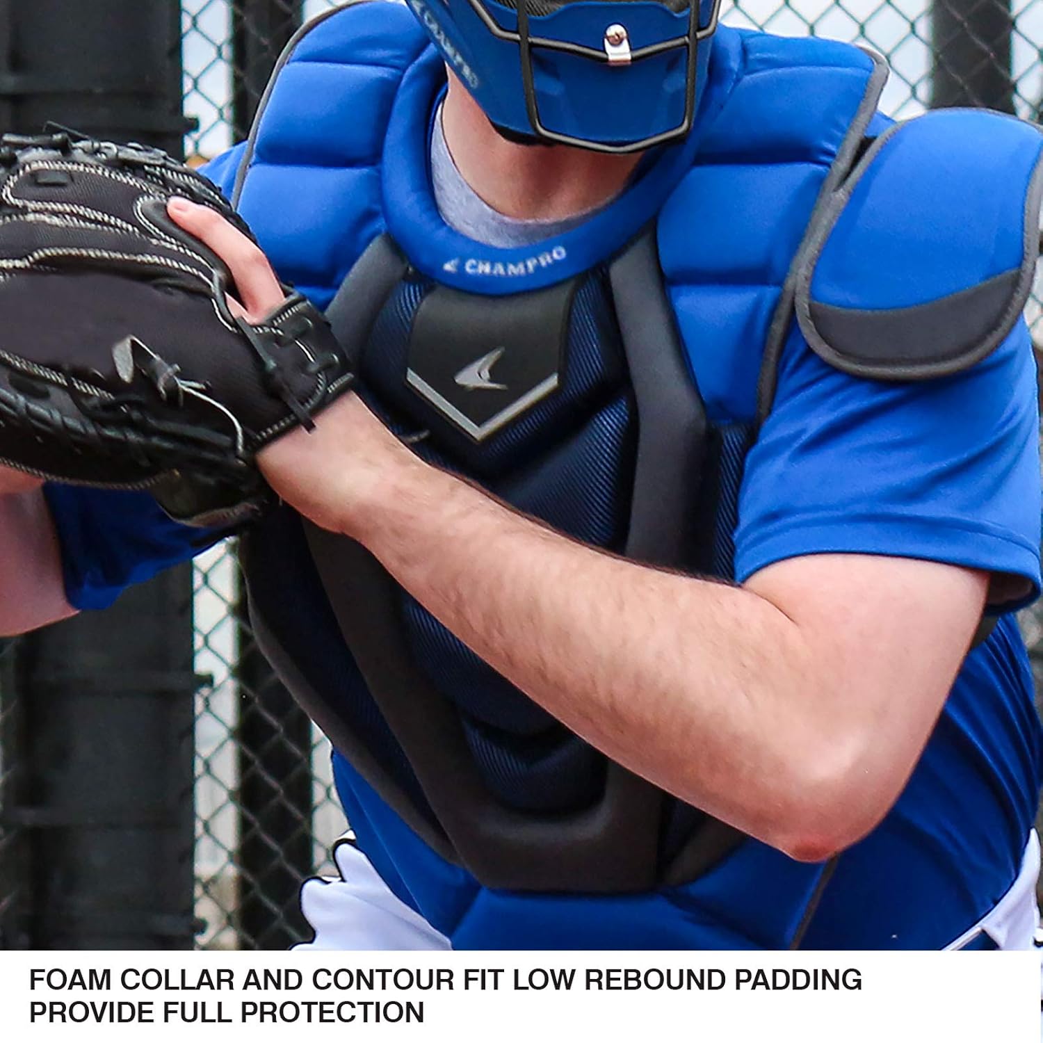 CHAMPRO Optimus Pro Plus Ergonomic Baseball Catcher’s Chest Protector
