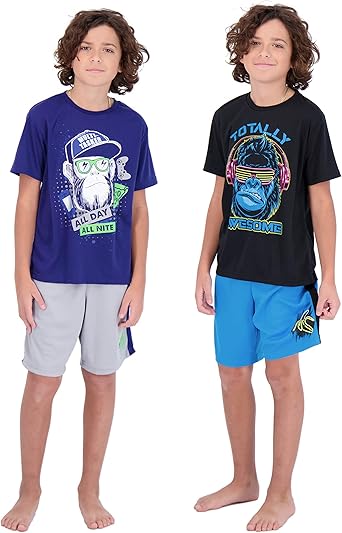 Sleep On It Boys Pajamas Shorts Set 4 