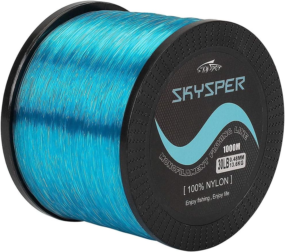 SKYSPER Sedal Pesca Línea de Pesca 1000M Hilos de Pescar Nylon