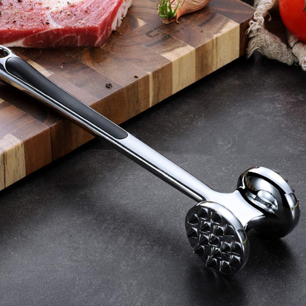 Wlcome Household Hand Tool 丨Zinc Alloy Double Sided Steak Beef Tenderize Meat Mallet Hammer Tenderizer Tool Home Repair Tools