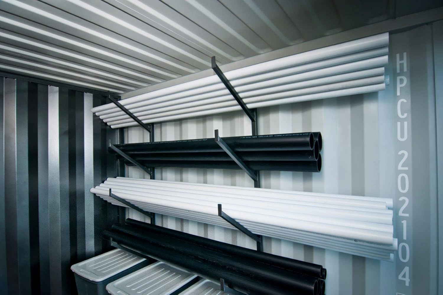Cargo Container Shelving Brackets / Pipe Racks Sold in Pairs Ez Installation