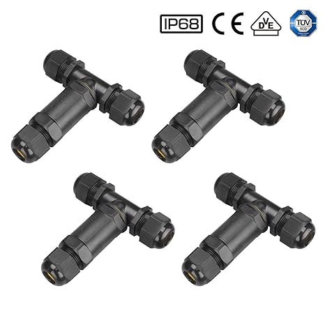 YouFia® T-Stück 5-Polige T-Kabelverbinder Verteilerdose 3-Wege