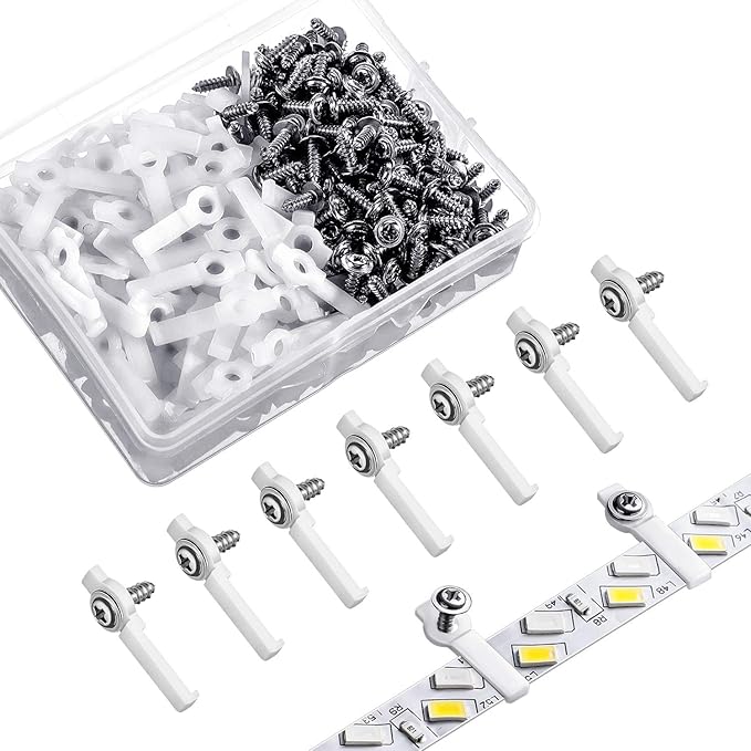 300 Pieces LED Mounting Clips LED Bracket Strip LED Light Strip