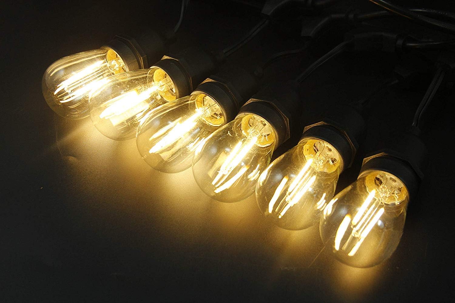 BRIMAX Outdoor String Light Replacement Bulbs,2700k Warm White 2W E27 Screw Bulb S14 LED Bulb for Festoon/Backyard/Party/Patio/Garden String Light,10W-15W Equivalent,Non-dimmable - Image 3