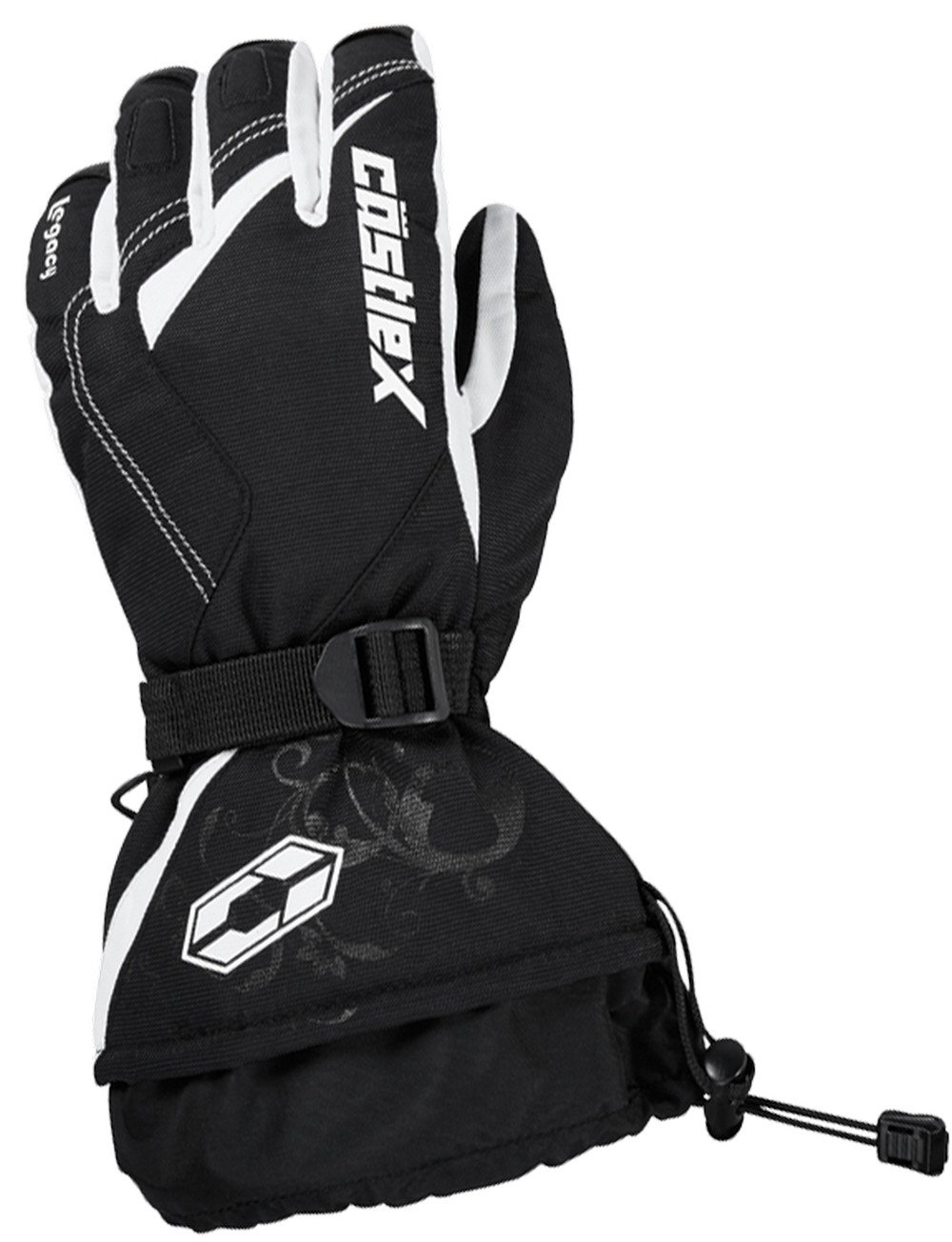 Castle X Legacy Womens Snowmobile Gloves White XLG