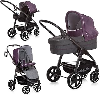 Hauck 143179.0 Soul Plus Trio Set Kinderwagen Komplettset Berry, violett