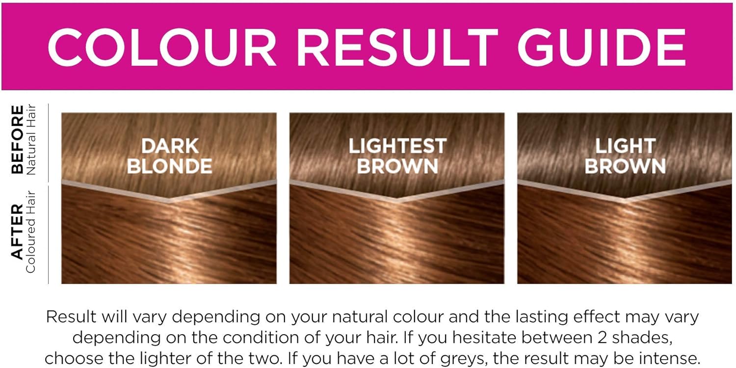 L'Oreal Paris Casting Creme Gloss Brown Semi-Permanent Hair Dye, Blends Away Grey Hair Leaving A Radiant Hair Colour, 634 Chesnut Honey Brown Pack of 3 - Image 5
