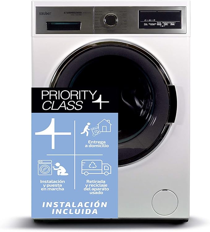 sauber lavadora con funcion vapor serie 3 914 9 kg 1400 rpm a instalacion incluida