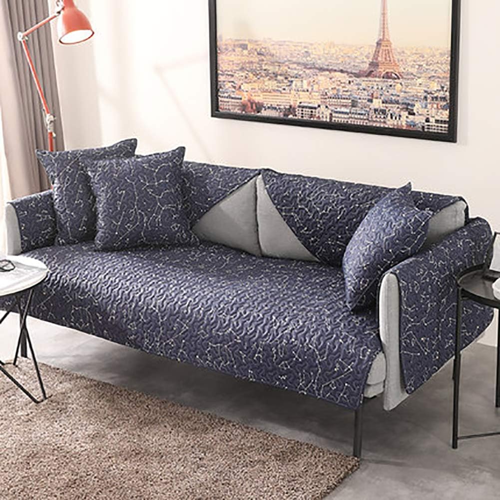 L&VE Quilted Sofa covers, Nonslip Four seasons Universal Cotton Nordic