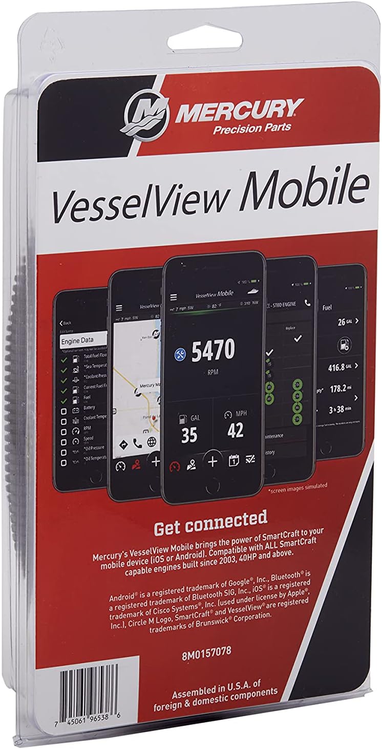 Mercury VesselView Mobile - Connected Boat Engine System for iOS and Android Devices: Sports & Outdoors
